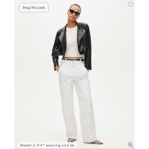 J. Crew Painter pant in cotton canvas in White NWT size 34